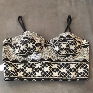 Embroidered Urban Outfitters Crop Top